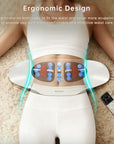 Zenopax Electric Lumbar Traction Device, Multifunctional Back Traction Device with Dynamic Traction, Left-Right Swing, 8-Level Electrotherapy, Vibration Massage, 3-Level Hot Compress, Relieve Lower Back & Sciatica Pain