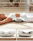 Zenopax Electric Lumbar Traction Device, Multifunctional Back Traction Device with Dynamic Traction, Left-Right Swing, 8-Level Electrotherapy, Vibration Massage, 3-Level Hot Compress, Relieve Lower Back & Sciatica Pain