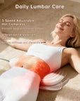Zenopax Electric Lumbar Traction Device, Multifunctional Back Traction Device with Dynamic Traction, Left-Right Swing, 8-Level Electrotherapy, Vibration Massage, 3-Level Hot Compress, Relieve Lower Back & Sciatica Pain