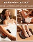 Zenopax Shiatsu Back and Neck Massager with Heat,  3D Deep Tissue Kneading, Cordless Rechargeable Electric Massage Pillow for Muscle Pain Relief, Use at Home, Car, Office, Gifts for Men Women