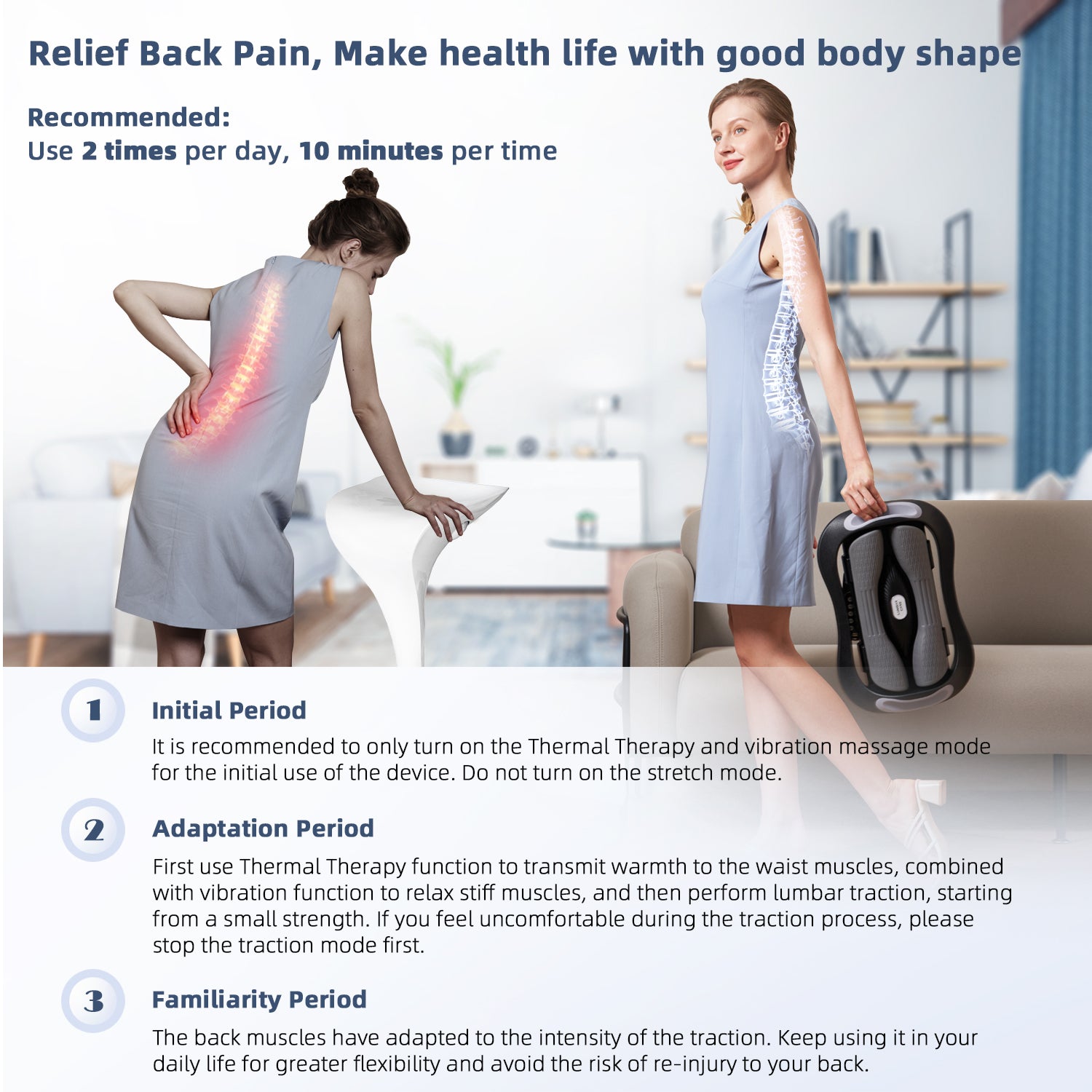 SpineSoothe Electric Traction Massager