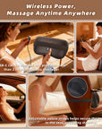 Zenopax Shiatsu Back and Neck Massager with Heat,  3D Deep Tissue Kneading, Cordless Rechargeable Electric Massage Pillow for Muscle Pain Relief, Use at Home, Car, Office, Gifts for Men Women